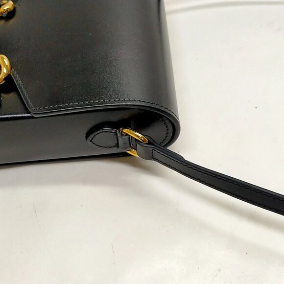 Gucci Black Leather Shoulder Bag mon590-101625 - Picture 9 of 16